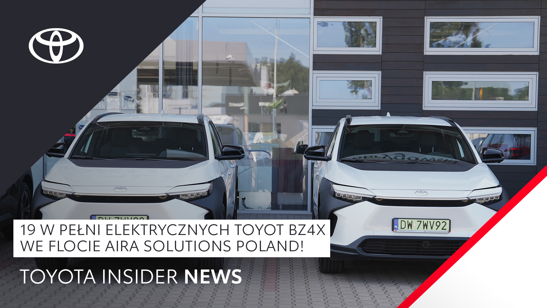 Toyota dostarczyła 19 elektrycznych modeli bZ4X dla Aira Solutions Poland | Toyota Insider News