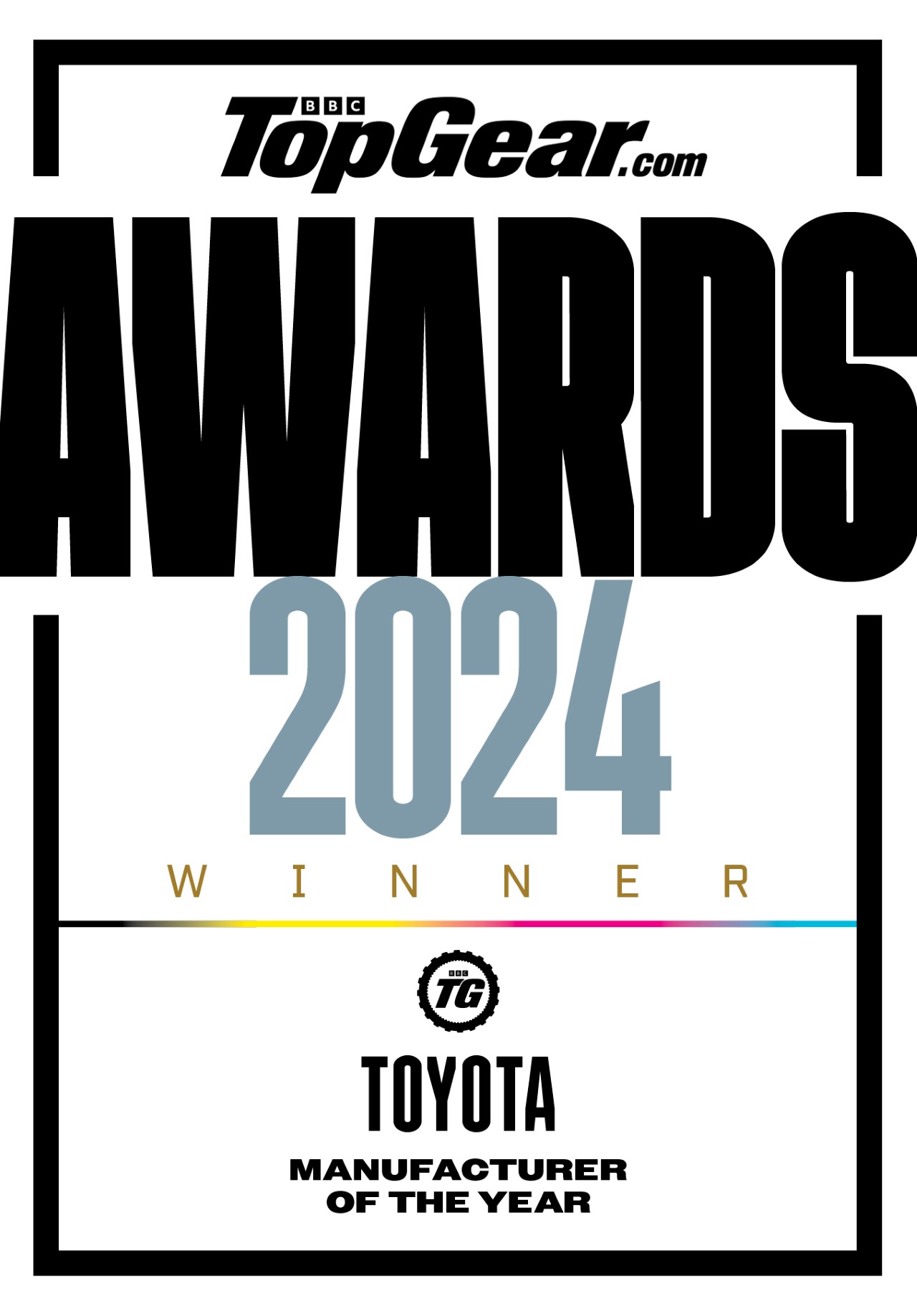 Toyota nagrodzona tytułem Producenta Roku w plebiscycie TopGear.com Awards 2024