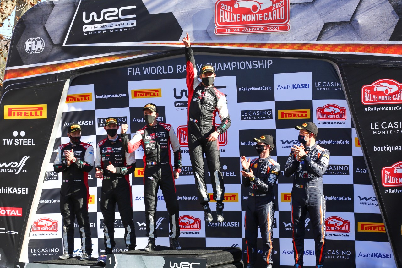 Ogier v Monte-Carlu vybojoval rekordní osmé vítězství. Toyota Yaris WRC byla první a druhá 